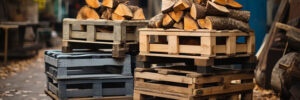 wood logs and pallets